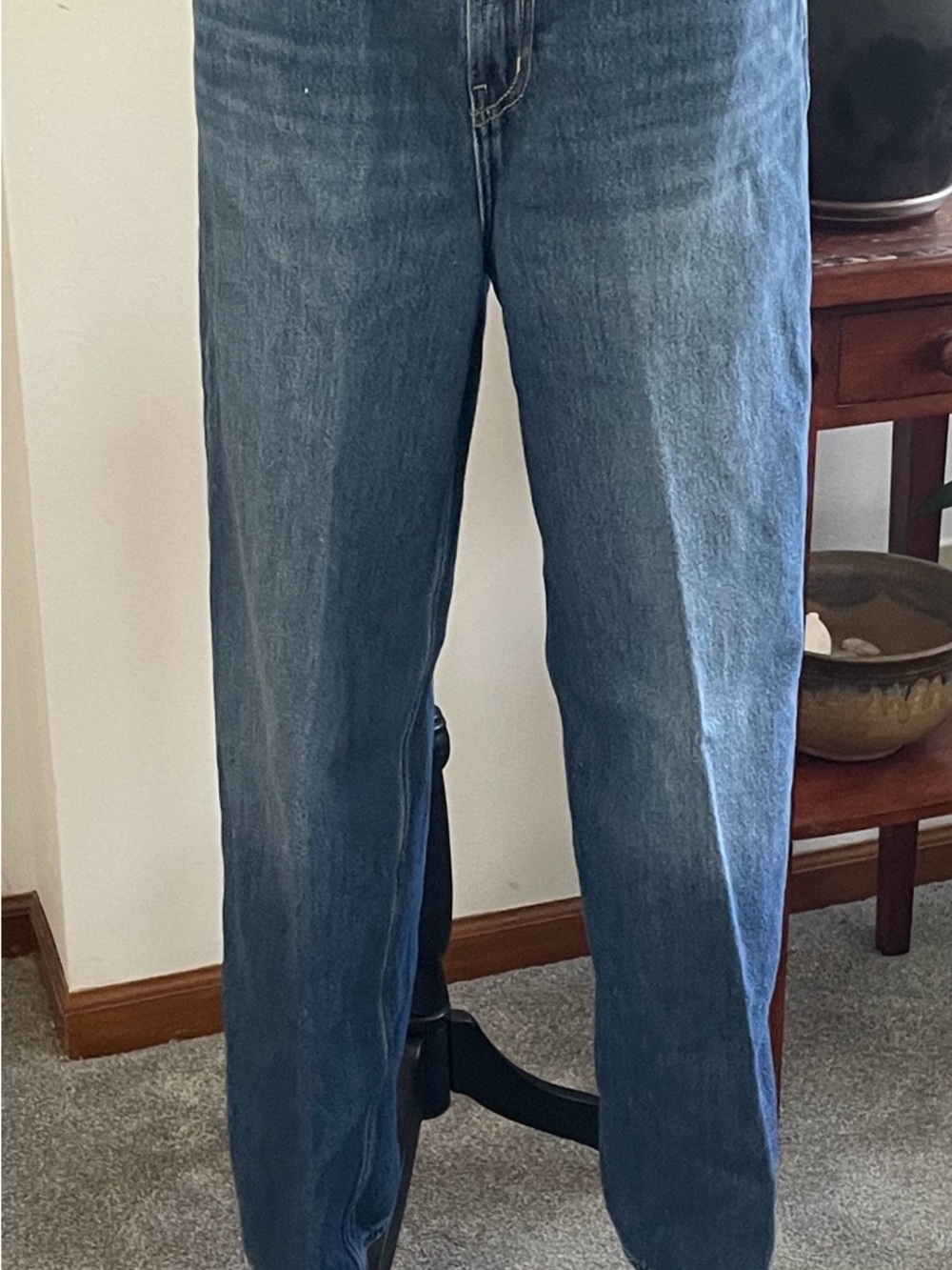 Old Navy Women's Straight-Leg Blue Jeans